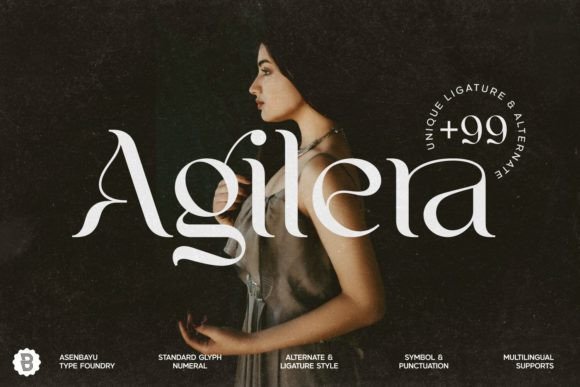 Agilera Typeface: Art Nouveau Elegance for Modern Brands