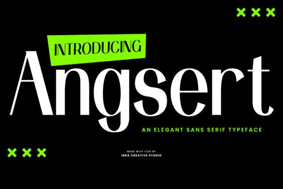 Angsert: A Modern Sans Serif Typeface for Editorial Design