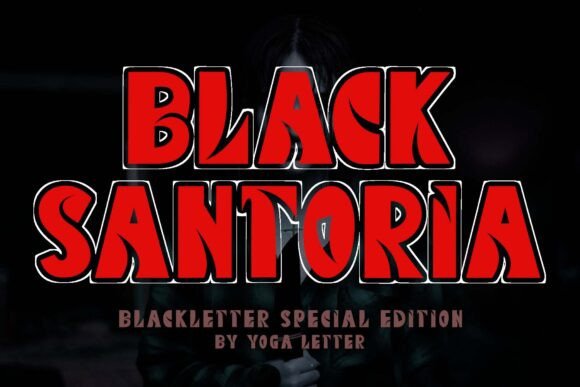 Black Santoria Font for Bold Web Design