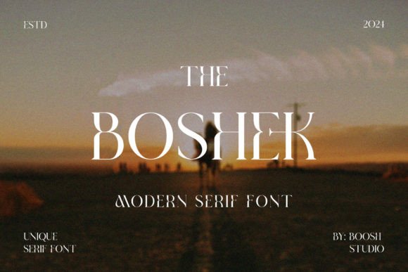 Boshek: A Serif Font for Professional Branding