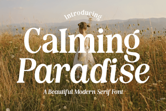 Calming Paradise Font: Elevate Your Brand