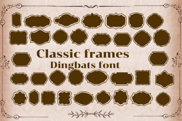 Classic Frames: A Versatile Dingbat Font for Branding