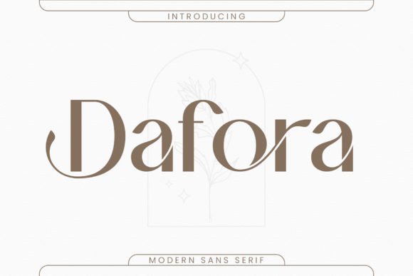 Dafora Typeface for Modern Web Design