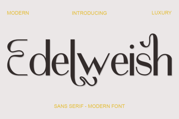 Edelweish: A Dancing Serif Font for Editorial Design