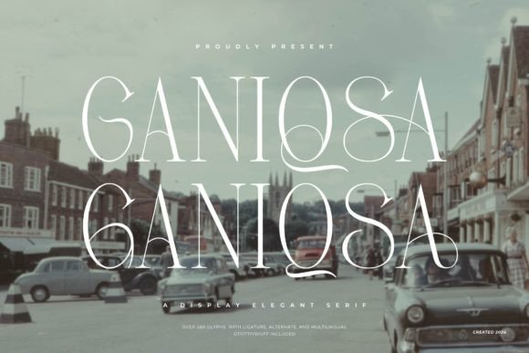 Ganiqsa: A Serif Font for Elegant Editorial Design