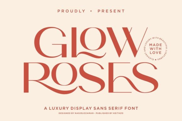 Glow Roses Font for Modern Web Design
