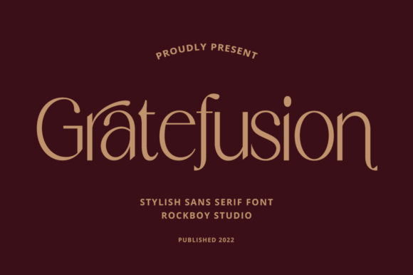Gratefusion: A Distinct Serif Typeface for Modern Brands