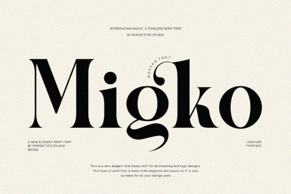 Migko Font: Elevating Web Design with Elegant Serif Typography