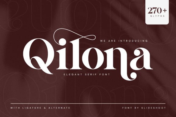 Qilona: A Serif Typeface for Editorial Elegance