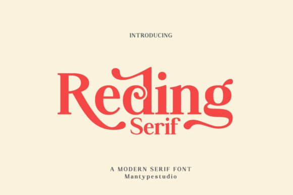 Reding: A Serif Font for Digital Brand Identity