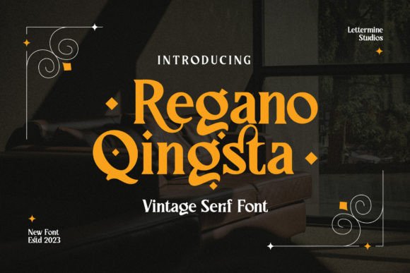 Regano Qingsta: A Refined Serif Font for Editorial Design