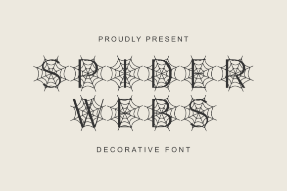 Spider Webs: A Gothic Typeface for Editorial Mood