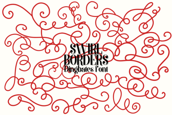 Swirl Borders: A Decorative Font for Elegant Branding