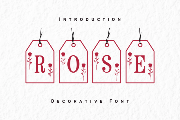 Valentine Rose Card Font for Web Design