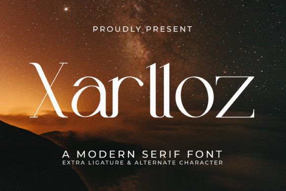 Xarlloz: A Refined Serif Font for Modern Web Design